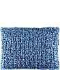 Color:Blue - Image 1 - 20#double; Ribbon Knit Square Pillow