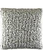 Color:Silver - Image 1 - Ribbon Knit Square Pillow