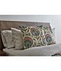 Color:Green/Multi - Image 2 - Tavus Embroidered Square Pillow
