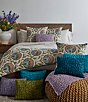 Color:Green/Multi - Image 4 - Tavus Embroidered Square Pillow