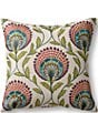 Color:Green/Multi - Image 1 - Tavus Embroidered Square Pillow