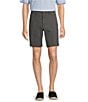 Roundtree & Yorke The Cloud Collection 9#double; Flat Front Washed Chino Shorts, Color:Grey Smoke - Image 1