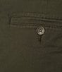 Roundtree & Yorke The Cloud Collection 9#double; Flat Front Washed Chino Shorts, Color:Deep Olive - Image 4