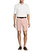 Roundtree & Yorke The Cloud Collection 9#double; Flat Front Washed Chino Shorts, Color:Crystal Rose - Image 3