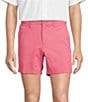 Roundtree & Yorke The Cloud Short 5#double; Straight Fit Flat Front Stretch Washed Chino Shorts, Color:Berry - Image 1