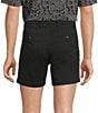Roundtree & Yorke The Cloud Short 5#double; Straight Fit Flat Front Stretch Washed Chino Shorts, Color:Black - Image 2