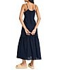 The Good Journey Sweetheart Neck Tiered Eyelet Maxi Dress, Color:Navy Blazer - Image 2