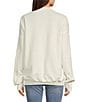 The Laundry Room Apres Coca-Cola Lips Graphic Relaxed Crewneck Sweatshirt, Color:White - Image 2