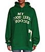 The Mayfair Group My Good Luck Hoodie Coordinating Graphic Hoodie, Color:Green - Image 1