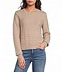 The Normal Brand Estelle Novelty Knit Pattern Crew Neck Sweater - Image 5