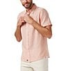 Color:Copper Dobby - Image 1 - Freshwater Dobby Short Sleeve Woven Shirt