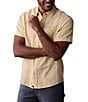 The Normal Brand Freshwater Pattern Short Sleeve Woven Shirt, Color:Sunglow - Image 3