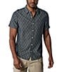 Color:Summer Navy - Image 1 - Freshwater Short Sleeve Checked Woven Shirt