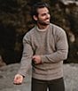The Normal Brand Homebound Crewneck Sweater, Color:Toasted Chestnut - Image 3