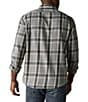 Color:Grey Plaid - Image 2 - Jackson Large Plaid Long Sleeve Woven Shirt