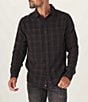 Color:Charcoal Plaid - Image 1 - Jackson Plaid Long Sleeve Woven Shirt