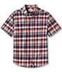Color:Vintage Red - Image 1 - Jasper Plaid Button Up Shirt
