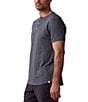 The Normal Brand Legacy Short Sleeve Henley T-Shirt, Color:Waterloo - Image 3
