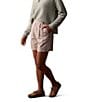 The Normal Brand Leukos Linen Blend High Waist Tailored Shorts, Color:Sandstone - Image 3