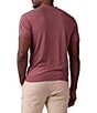 The Normal Brand Linen Blend Short Sleeve Polo Shirt, Color:Adobe Rose Heather - Image 2
