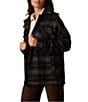 The Normal Brand Logan Lodge Soft Wool Blend Plaid Button Front Jacket, Color:Shadow Plaid - Image 3