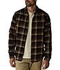 The Normal Brand Louis Heavyweight Flannel Overshirt, Color:Black Plaid - Image 1