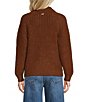 The Normal Brand Mabel Cable Knit Quarter Button Placket Popover Sweater - Image 2