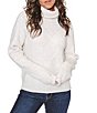 Color:Cream - Image 1 - Monterosa Long Sleeve Mock Neck Sweater