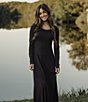The Normal Brand Normal Soft Stretch Rib Long Sleeve A-Line Dress - Image 4