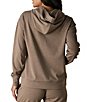 Color:Taupe - Image 2 - Puremeso Everyday Two-Way Stretch Hoodie