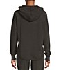 Color:Charcoal - Image 2 - Puremeso Long Raglan Sleeve Stretch Rib Hooded Pullover
