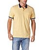 Color:Golden Hour - Image 1 - Puremeso Tipped Short-Sleeve Polo Shirt
