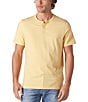 Color:Golden Hour - Image 1 - Modern Fit Puremeso Weekend Short Sleeve Henley Shirt