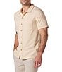 The Normal Brand Puremeso Weekend Short Sleeve Woven Shirt, Color:Iced Latte - Image 3