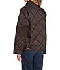 The Normal Brand Quilted Puffer Liner Collared Long Sleeve Snap Front Boxy Jacket, Color:Chestnut - Image 5