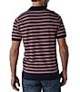 Color:Navy/Red Stripe - Image 2 - Robles Short Sleeve Stripe Polo Shirt