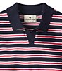 Color:Navy/Red Stripe - Image 5 - Robles Short Sleeve Stripe Polo Shirt