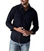 Color:Normal Navy - Image 1 - Sequoia Jacquard Long Sleeve Woven Shirt