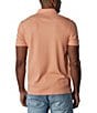 Color:Georgia Peach - Image 2 - Short Sleeve Knit Getaway Button Up Shirt