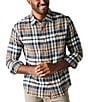 Color:Cedar Plaid - Image 1 - Stephen Cedar Plaid Long-Sleeve Woven Shirt