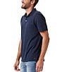 Color:Navy - Image 3 - Vintage Slub Short-Sleeve Polo Shirt