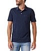 The Normal Brand Vintage Slub Short-Sleeve Polo Shirt, Color:Navy - Image 1