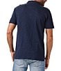 The Normal Brand Vintage Slub Short-Sleeve Polo Shirt, Color:Navy - Image 2