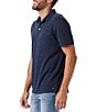 The Normal Brand Vintage Slub Short-Sleeve Polo Shirt, Color:Navy - Image 3