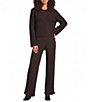The Normal Brand Willow Marled Texture Knit Crew Neck Sweater - Image 6