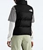 The North Face 1996 Retro Nuptse Boxy Stand Collar Zip Front Down Puffer Vest, Color:TNF Black-R - Image 2