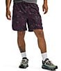 Color:Black Currant Purple - Image 1 - Action 2.0 Printed 7#double; Inseam Shorts