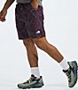 Color:Black Currant Purple - Image 3 - Action 2.0 Printed 7#double; Inseam Shorts