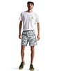 Color:Grey Moss Camouflage Print - Image 4 - Action 2.0 Camouflage Print 7#double; Inseam Shorts
