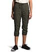 The North Face Aphrodite 2.0 Water Resistant Drawstring Capri Pants, Color:New Taupe Green - Image 1